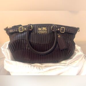 Coach Gathered Leather Sofia Satchel